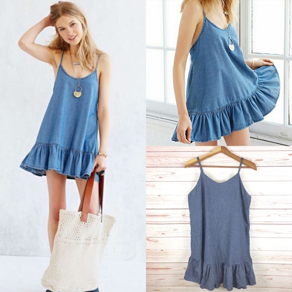 One Teaspoon Dresses & Skirts - One x One Teaspoon Lotus Vixen Denim Shift Dress S